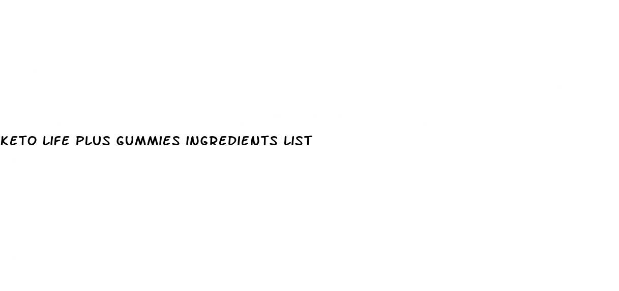 keto life plus gummies ingredients list