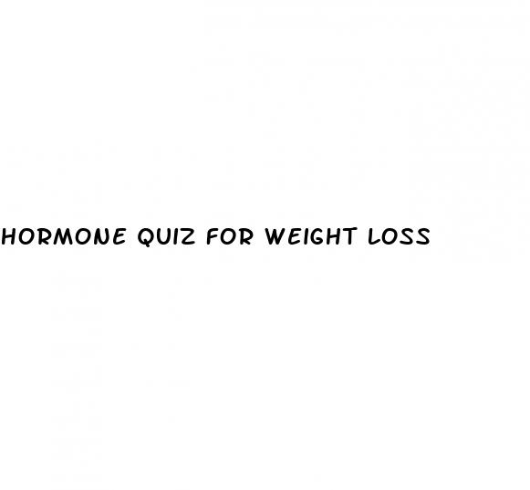 hormone quiz for weight loss