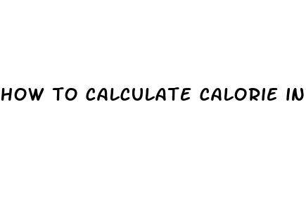 how to calculate calorie intake for weight loss
