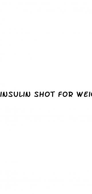 insulin shot for weight loss