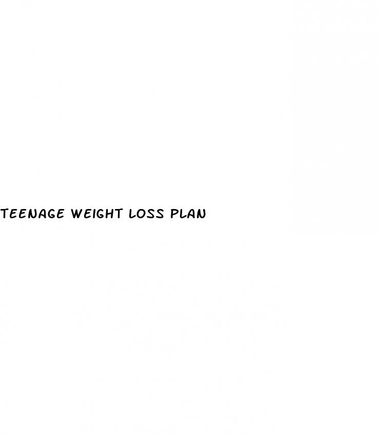 teenage weight loss plan