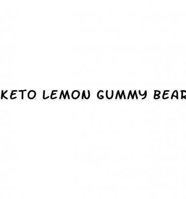 keto lemon gummy bears