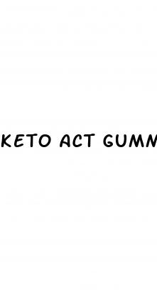 keto act gummies side effects