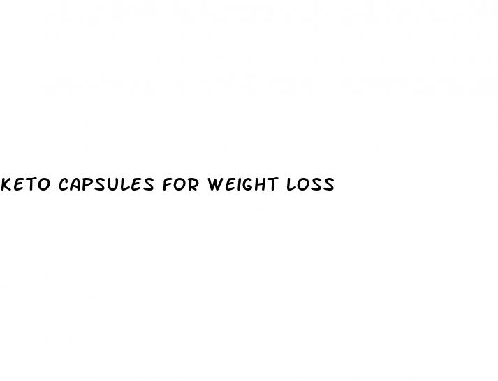 keto capsules for weight loss