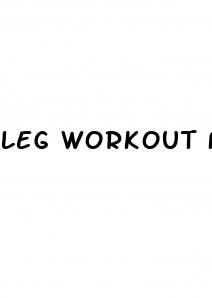 leg workout for weight loss
