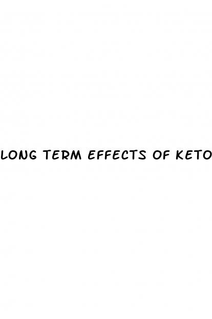 long term effects of keto diet