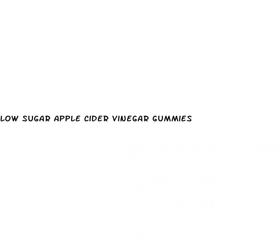 low sugar apple cider vinegar gummies