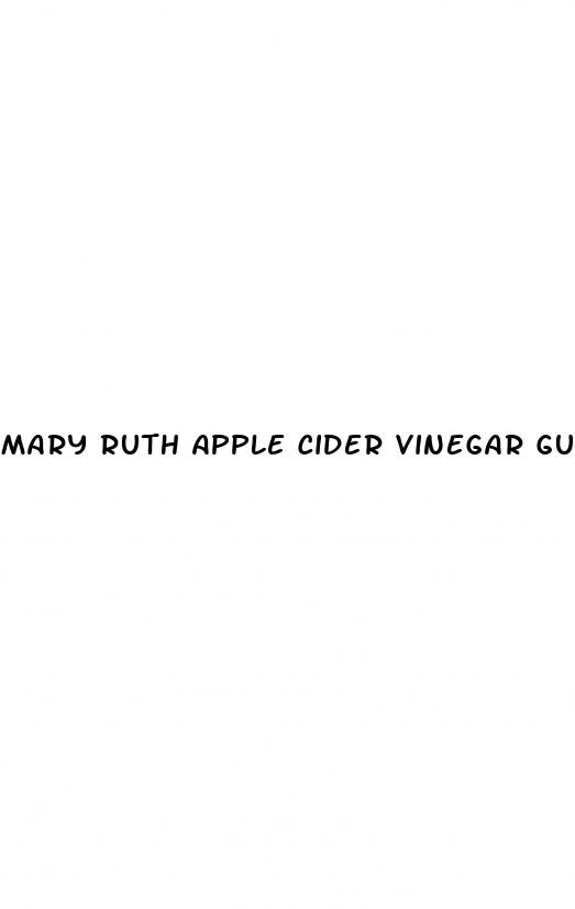 mary ruth apple cider vinegar gummies