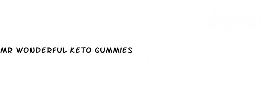 mr wonderful keto gummies