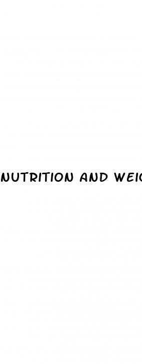 nutrition and weight loss