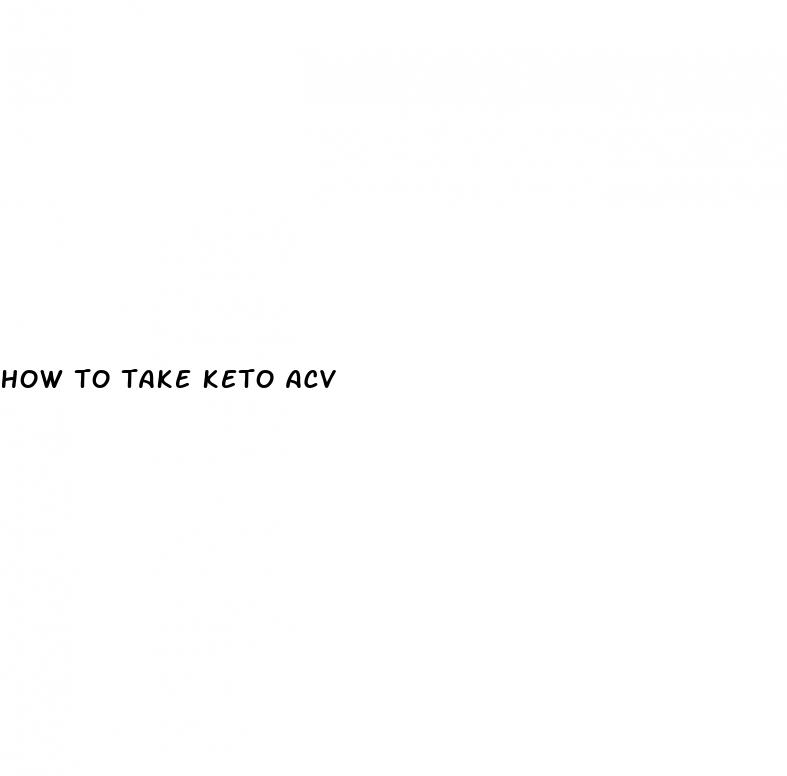 how to take keto acv