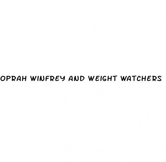 oprah winfrey and weight watchers