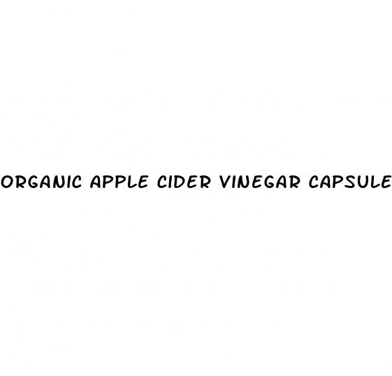 organic apple cider vinegar capsules