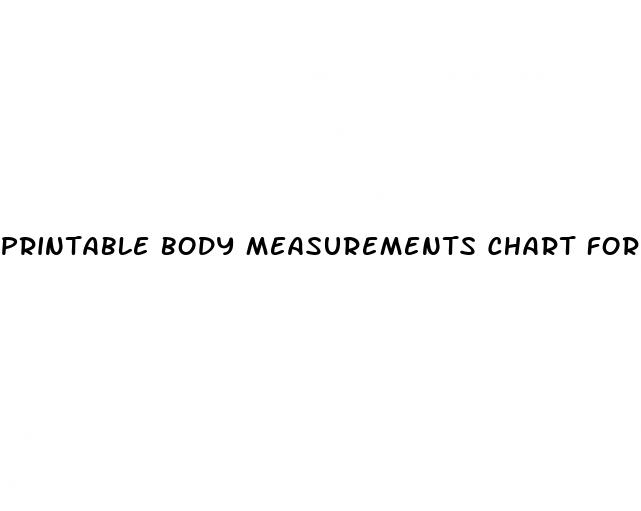 printable body measurements chart for weight loss pdf