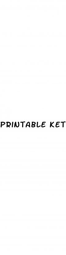 printable keto diet