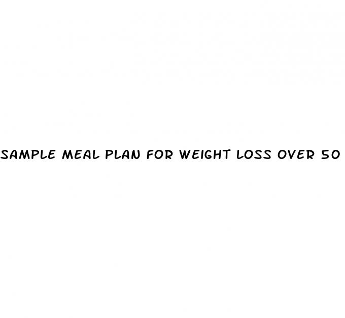 sample meal plan for weight loss over 50