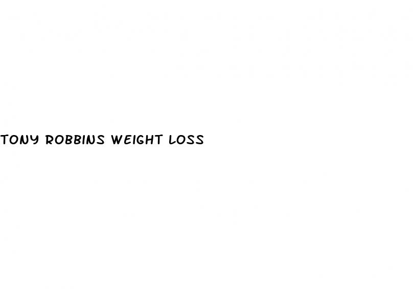 tony robbins weight loss