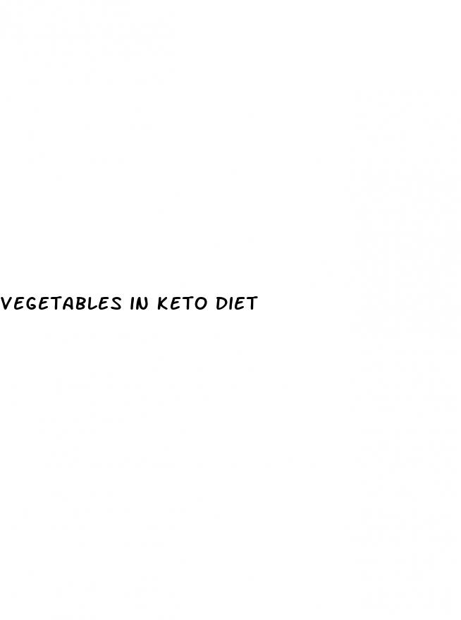 vegetables in keto diet