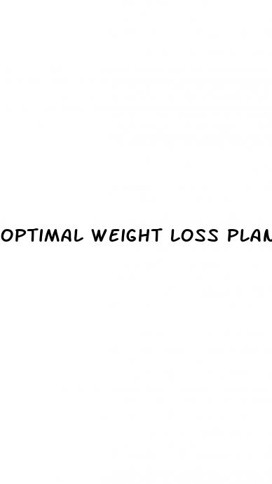 optimal weight loss plan