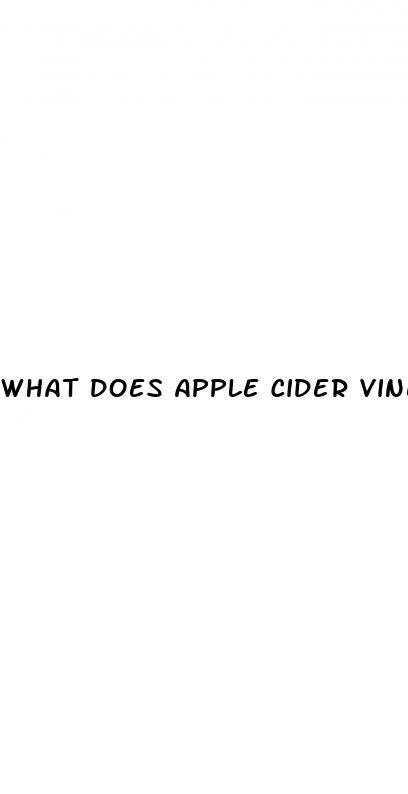 what does apple cider vinegar do for your body
