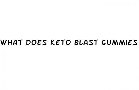 what does keto blast gummies do