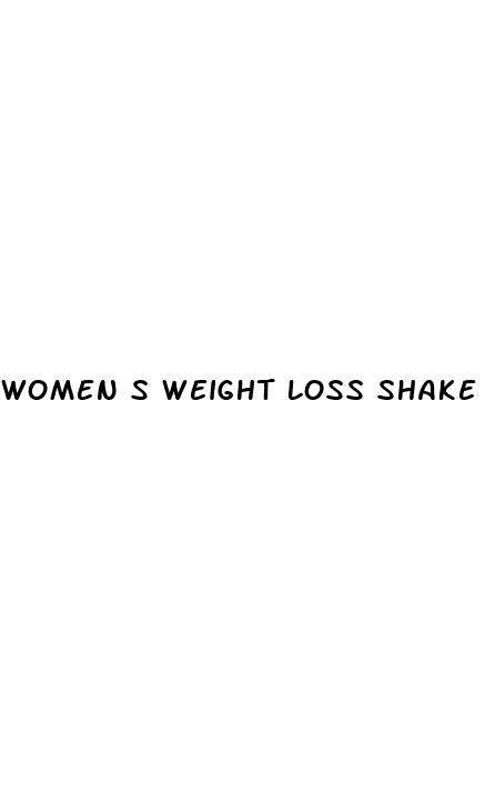 women s weight loss shake