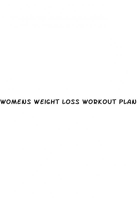 womens weight loss workout plan