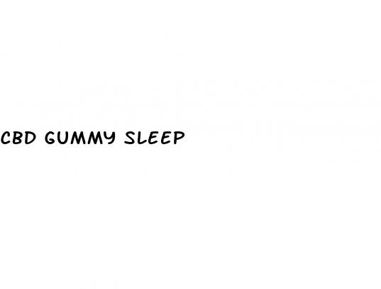 cbd gummy sleep