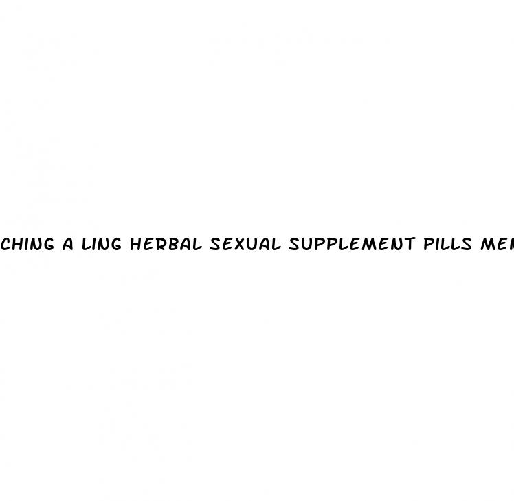 ching a ling herbal sexual supplement pills men women details