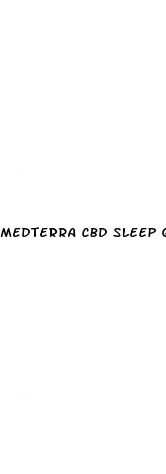 medterra cbd sleep gummies review