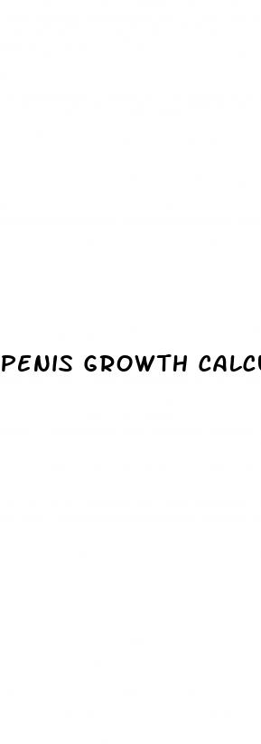 penis growth calculator