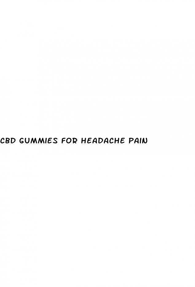 cbd gummies for headache pain