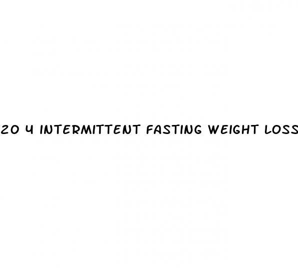 20 4 intermittent fasting weight loss results 1 month