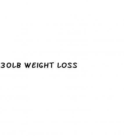 30lb weight loss