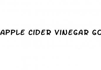 apple cider vinegar goli gummies