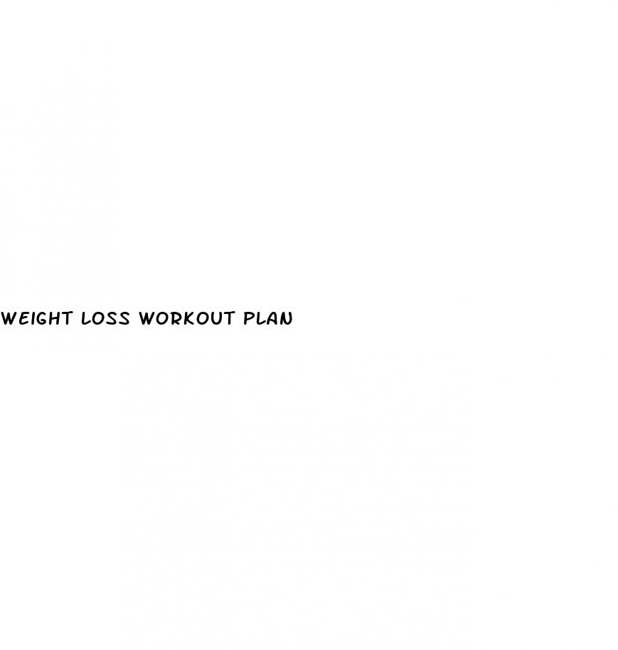 weight loss workout plan
