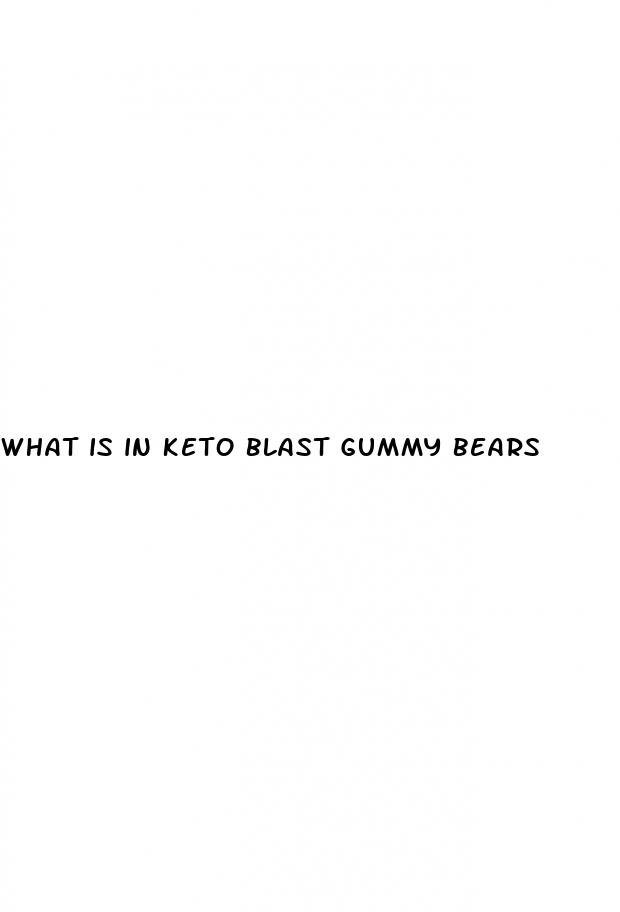 what is in keto blast gummy bears