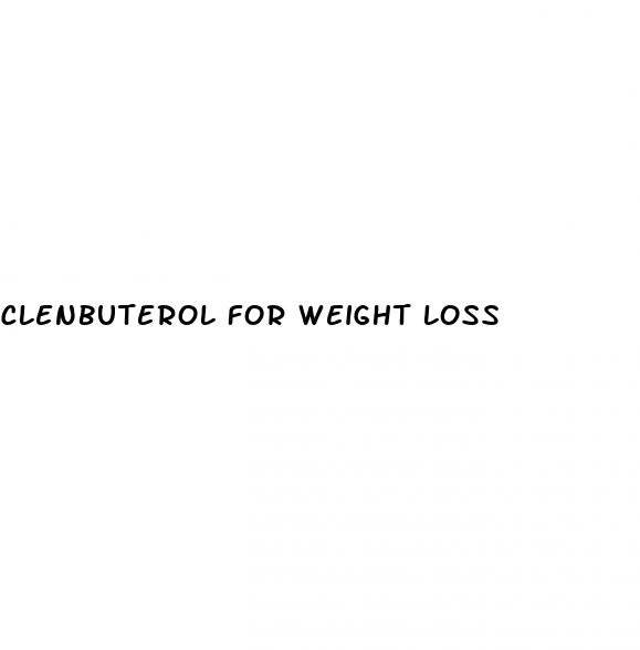 clenbuterol for weight loss