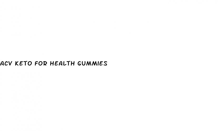 acv keto for health gummies