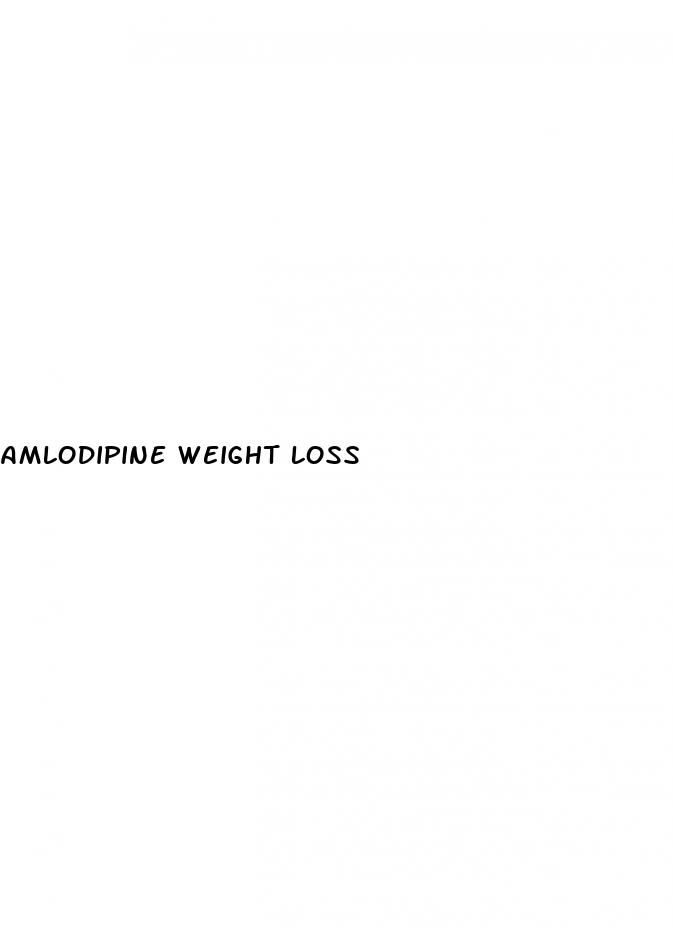 amlodipine weight loss