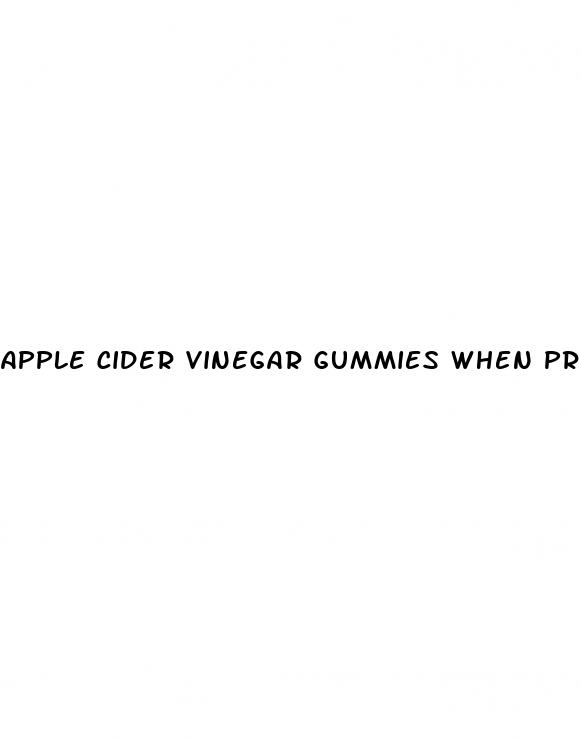 apple cider vinegar gummies when pregnant