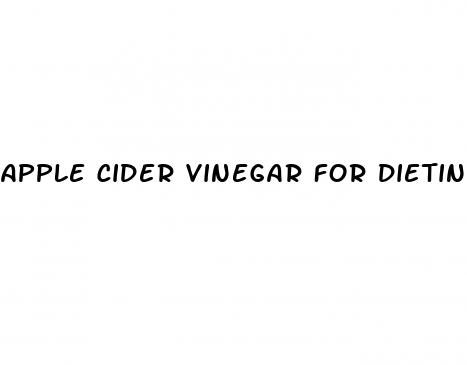 apple cider vinegar for dieting