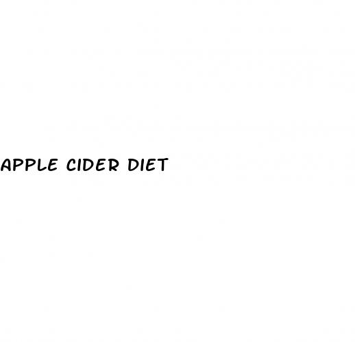 apple cider diet