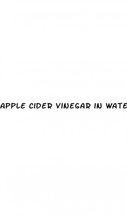 apple cider vinegar in water benefits