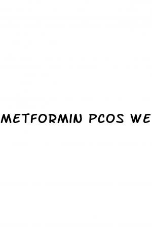 metformin pcos weight loss before and after