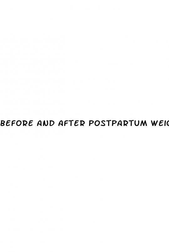 before and after postpartum weight loss