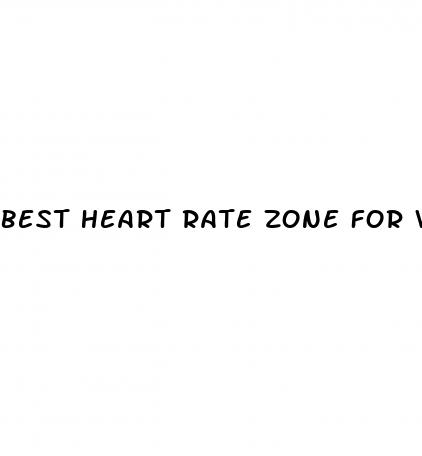 best heart rate zone for weight loss