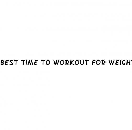 best time to workout for weight loss
