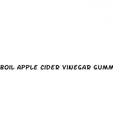 boil apple cider vinegar gummies