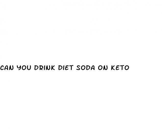 can you drink diet soda on keto